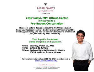 PreBudget 2013 Invite