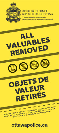 [All Valuables Removed card]