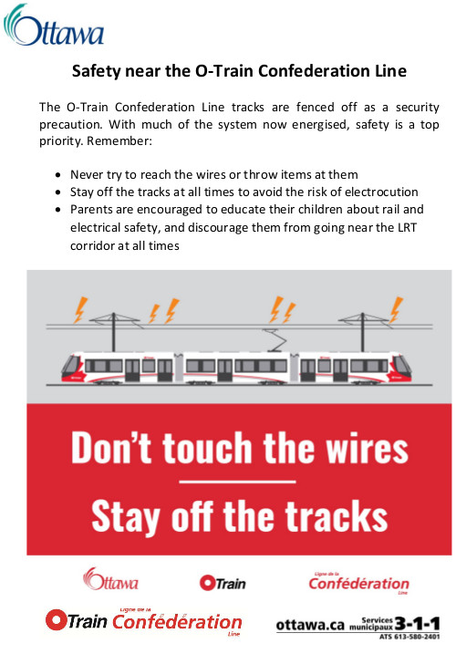 [Poster for O-Train Overhead Wires Danger]