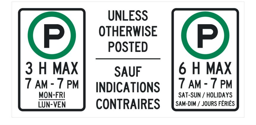 [Equivalent parking signs for unsigned streets]
