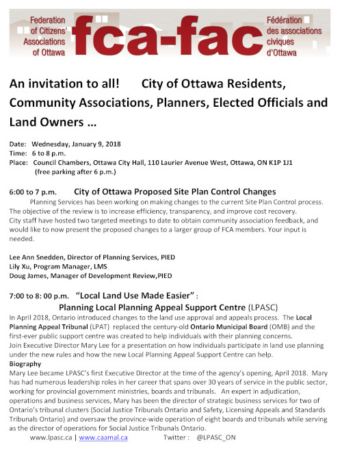 [Single Page Poster describing Land Planning and Arbitration sessions]