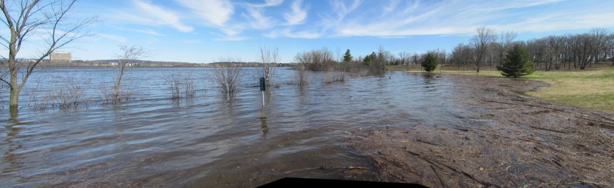 [Remic Beach mostly under water]