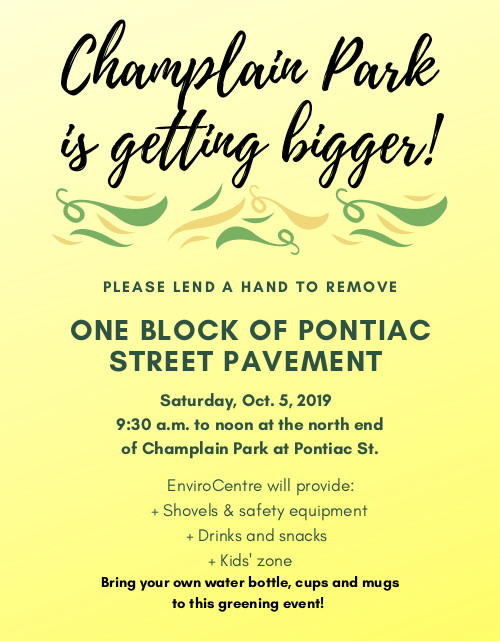 [Poster for the Depaving]