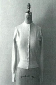 [Sweater on a Stand, in Black and White]