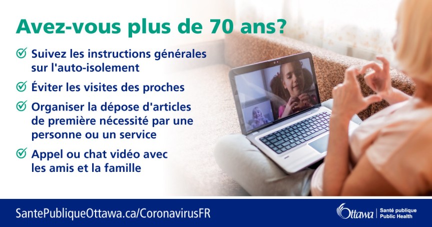 [Poster for over 70 - French]