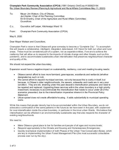 [First Page of the Letter]