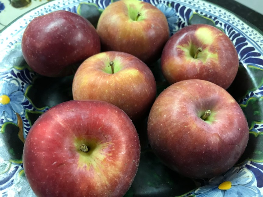[A bowl full of apples]