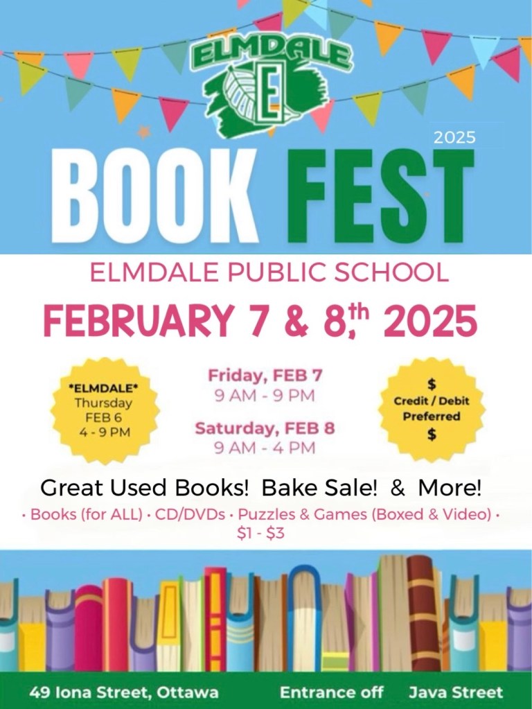 [Elmdale Book Festival Poster 2025]
