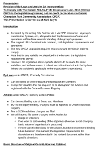 [20250706 CPCA Revised By-Laws & Articles Presentation]